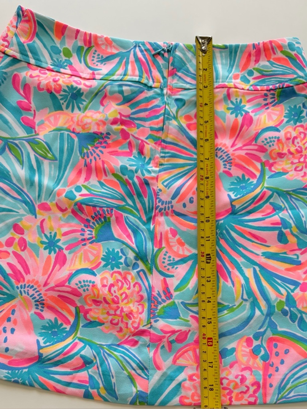 Lilly Pulitzer Tropical Floral Mini Skirt - Pink & Teal & Blue - Picture 9 of 9